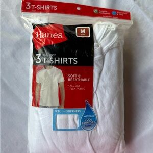 Hanes Classic White Crewneck T-Shirts